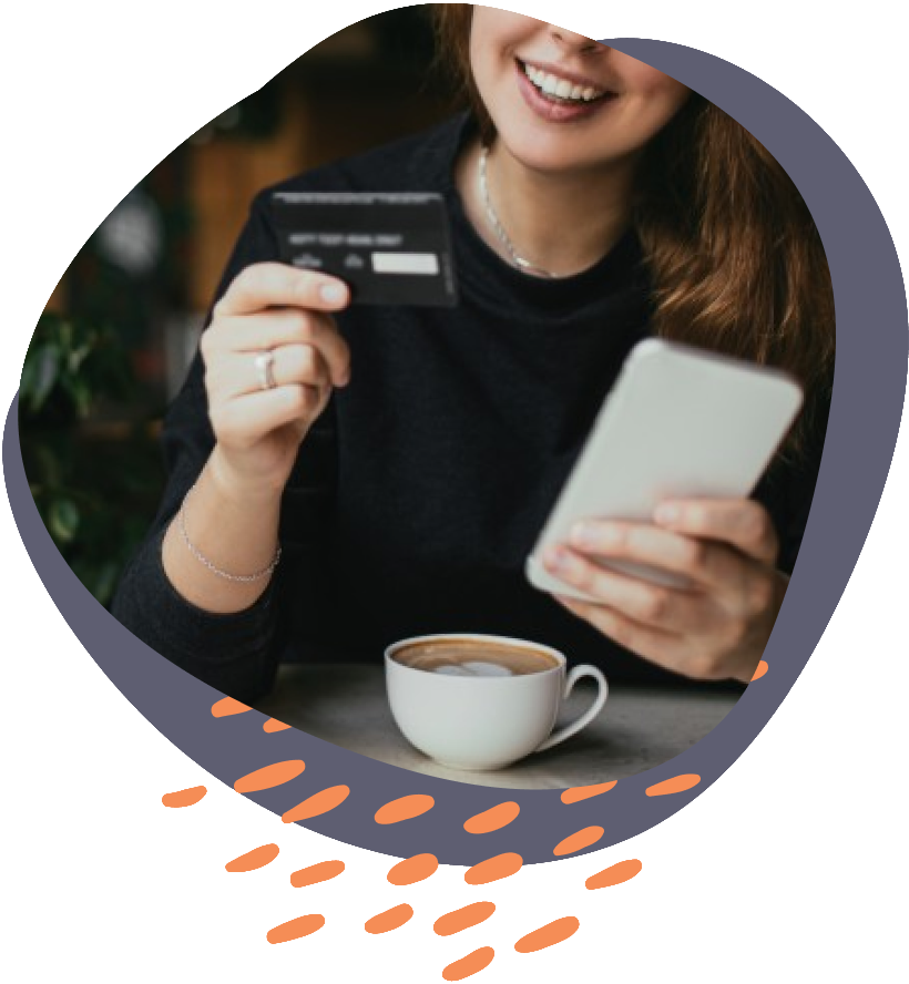 a woman signing up for Food Blogger Pro on her phone