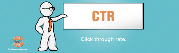 CTR - Click through rate.