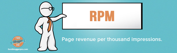 RPM - Page revenue per thousand impressions.