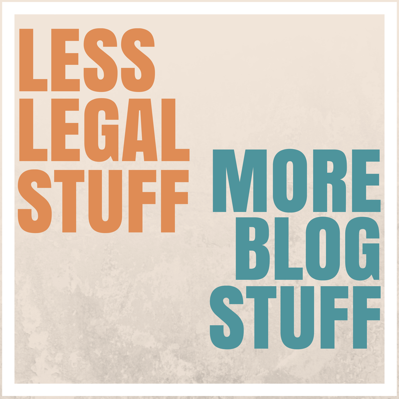 Less Legal Stuff, More Blog Stuff | foodbloggerpro.com