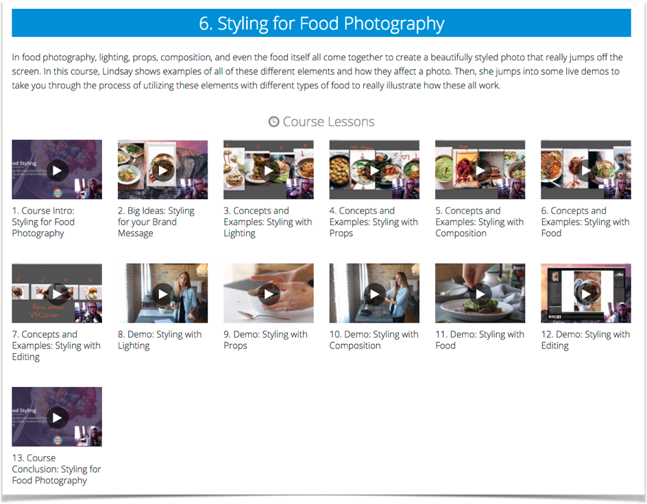 Styling for Food Photography course on Food Blogger Pro