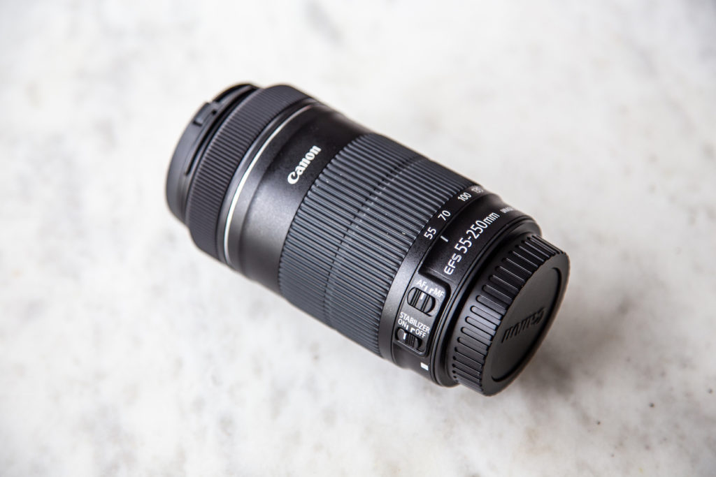 Canon EF-S 55-250mm f/4-5.6 camera lens