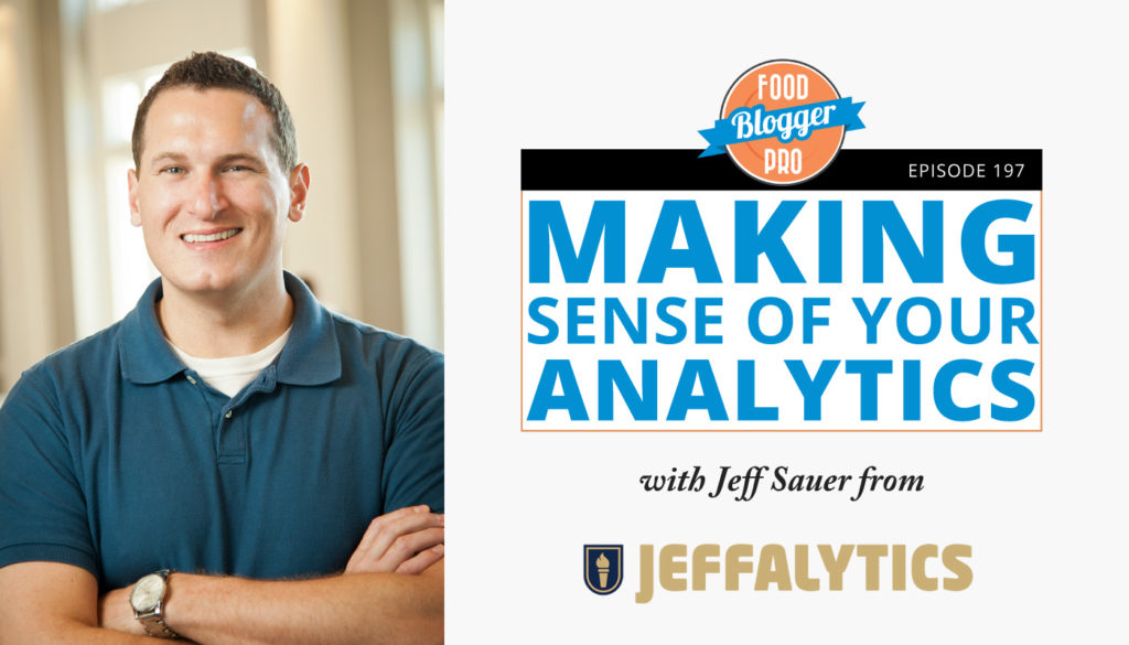 Giving meaning to (not provided) data in Google Analytics, removing your own pageviews from your traffic, and making your numbers more accessible with Jeff Sauer. Listen now on the Food Blogger Pro Podcast!