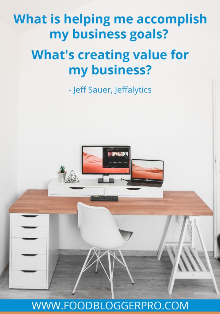 Giving meaning to (not provided) data in Google Analytics, removing your own pageviews from your traffic, and making your numbers more accessible with Jeff Sauer. Listen now on the Food Blogger Pro Podcast!