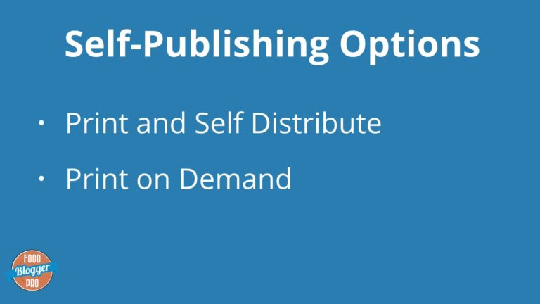 a blue slide that has self-publishing options on it