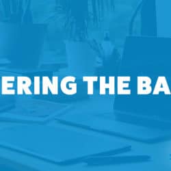 An image of a desk and the title of the 247th episode on the Food Blogger Pro Podcast, 'Covering the Basics.'