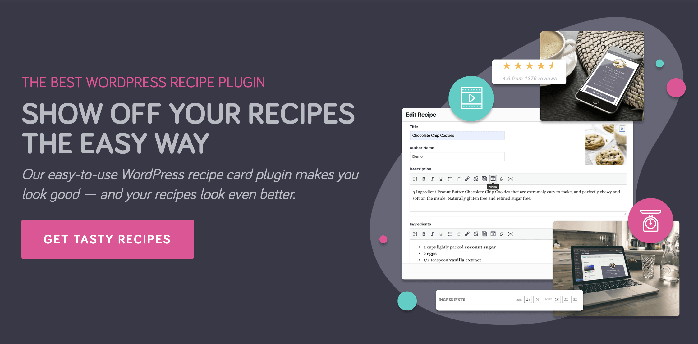 A screenshot of the Tasty Recipes promo banner