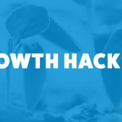 An image of plants and the title of the 253rd episode on the Food Blogger Pro Podcast, 'Growth Hacking.'