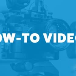 An image of a camera and the title of the 255th episode on the Food Blogger Pro Podcast, 'How-To Videos.'