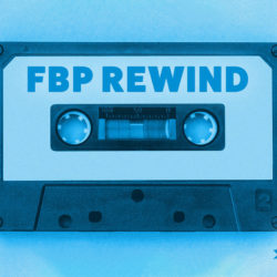 An image of a cassette and the title of Gabriela Pereira's episode on the Food Blogger Pro Podcast, 'FBP Rewind.'