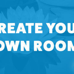 An image of flowers and the title of Les Alfred's episode on the Food Blogger Pro Podcast, 'Create Your Own Room.'