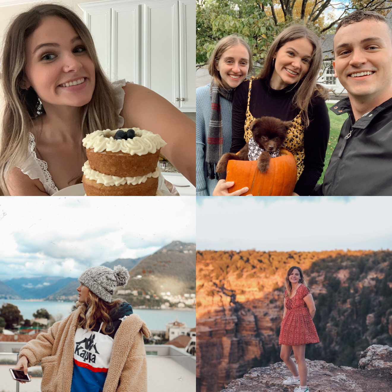 A collage of Natalie Brunini on the Food Blogger Pro team