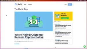 the Clariti blog