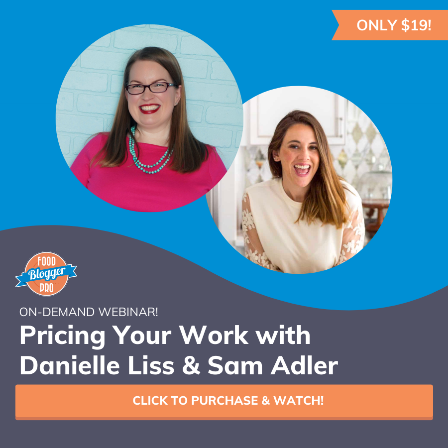 promo image for our Pricing Your Work webinar with Danielle Liss and Sam Adler