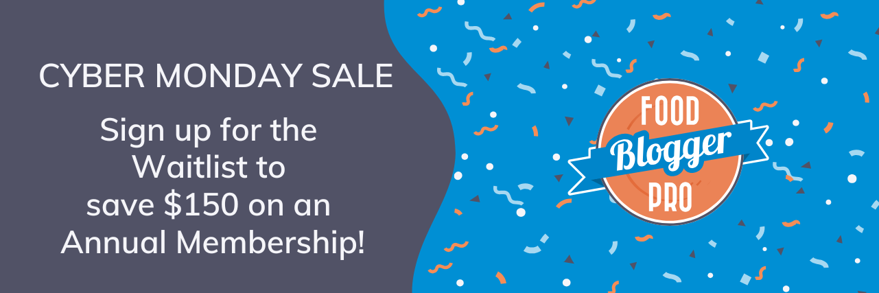 A promo graphic for the Cyber Monday waitlist (sign-up to save $150 on an annual membership).